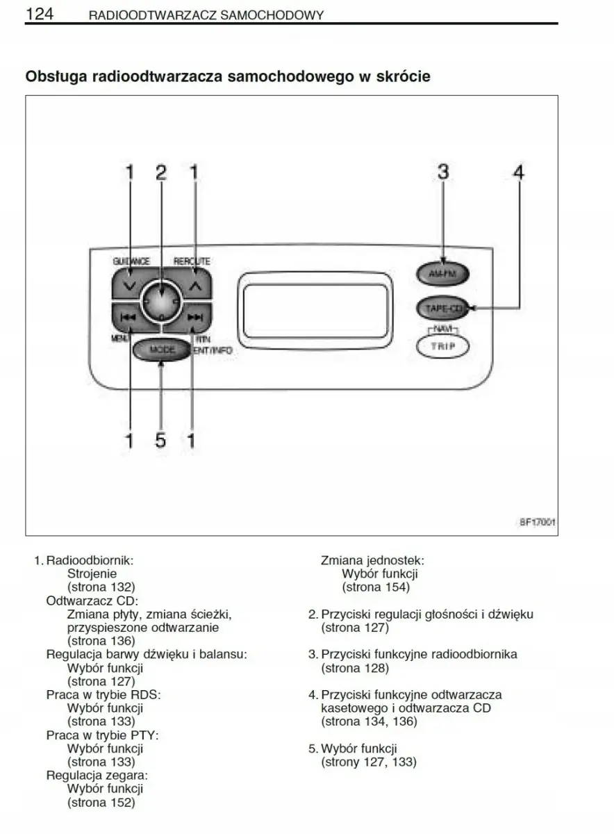radio toyota yaris 2 instrukcja obsługi - Jak ustawic zegar w Toyota Yaris 2
